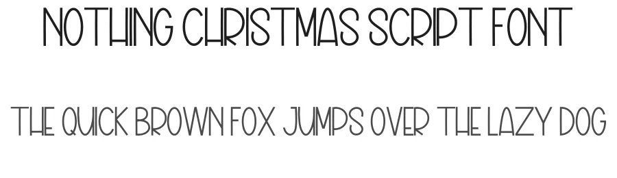 Nothing Christmas Script Font by inermediaSTUDIO — Display Font