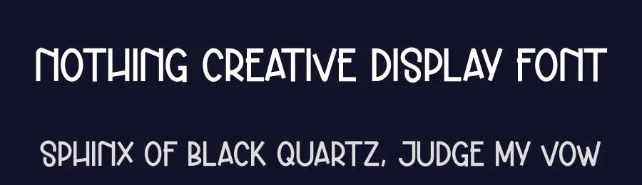Nothing Creative Display Font by andikastudio — Display Font — thumbnail 2