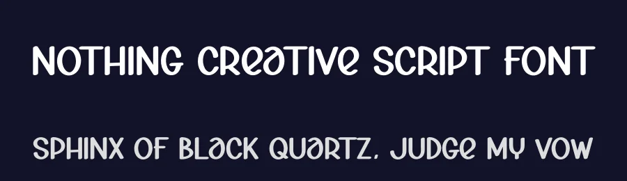 Nothing Creative Script Font by creativeletter — Display Font — thumbnail 2