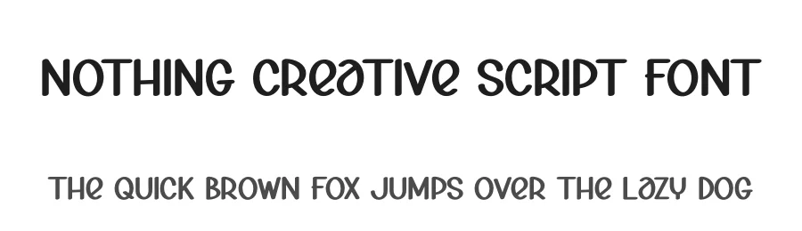 Nothing Creative Script Font by creativeletter — Display Font
