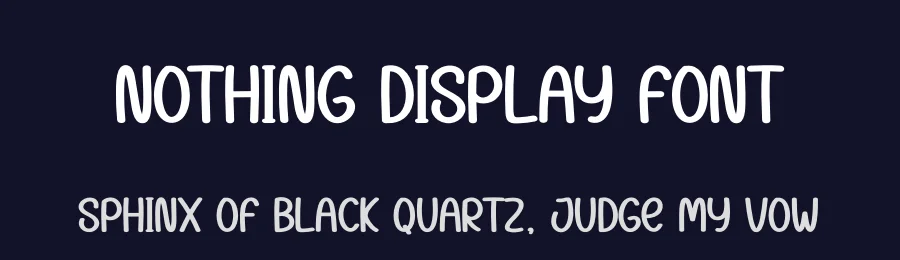 Nothing Display Font by Store_07 — Display Font — thumbnail 2