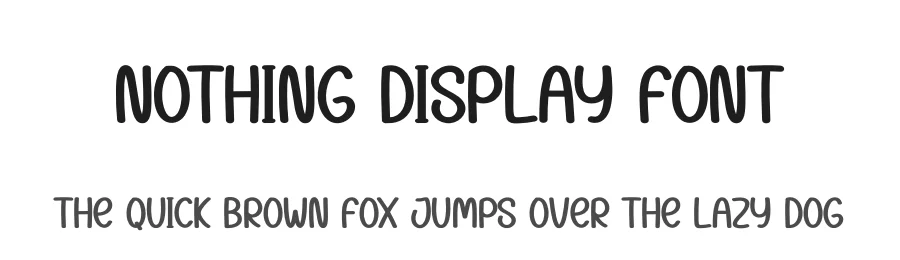 Nothing Display Font by Store_07 — Display Font