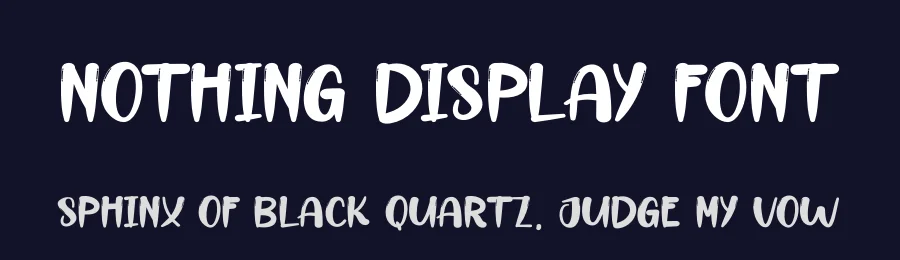 Nothing Display Font by andikastudio — Display Font — thumbnail 2