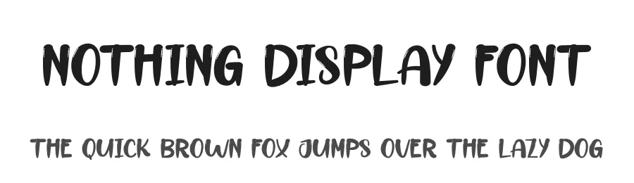 Nothing Display Font by andikastudio — Display Font