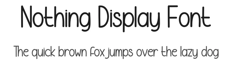 Nothing Display Font by andikastudio — Display Font