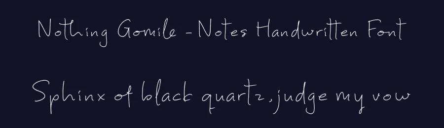 Nothing Gomile – Notes Handwritten Font by letterenastudios — Script Handwritten Font — thumbnail 2