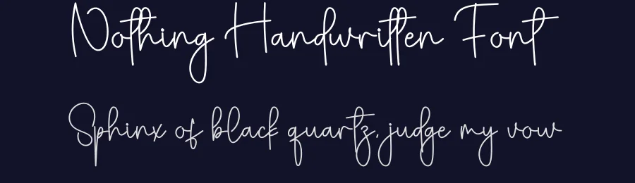 Nothing Handwritten Font by creativeletter — Script Handwritten Font — thumbnail 2
