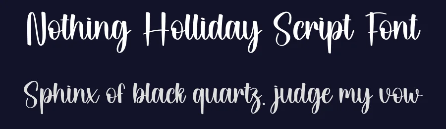 Nothing Holliday Script Font by creativeletter — Script Handwritten Font — thumbnail 2