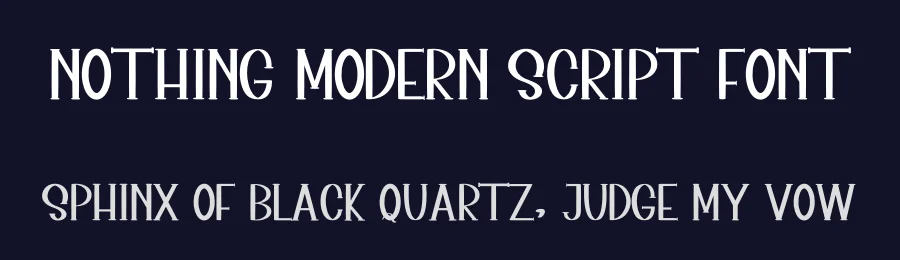 Nothing Modern Script Font by inermediaSTUDIO — Display Font — thumbnail 2