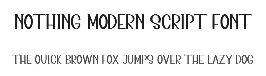 Nothing Modern Script Font by inermediaSTUDIO — Display Font