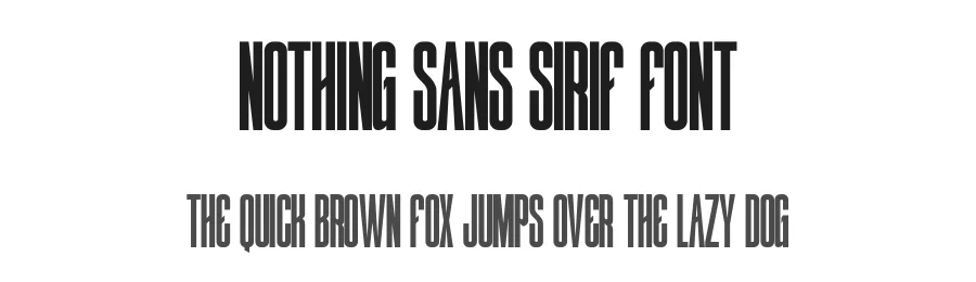 Nothing Sans Sirif Font by Funtype — Decorative Font