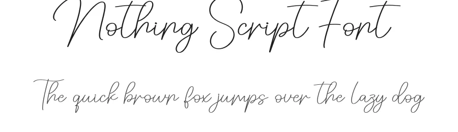 Nothing Script Font by creativeletter — Script Handwritten Font
