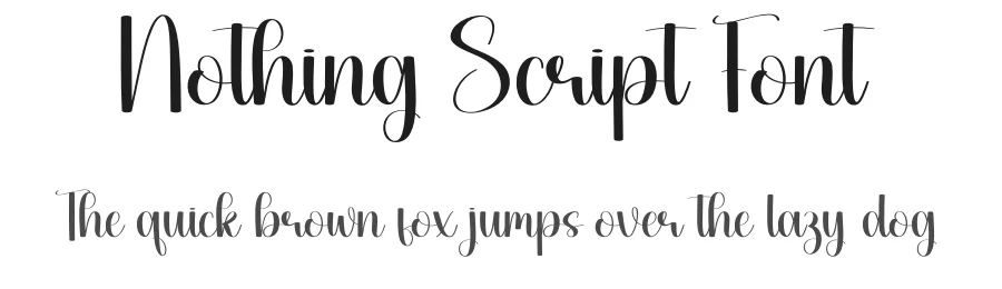 Nothing Script Font by andikastudio — Script Handwritten Font