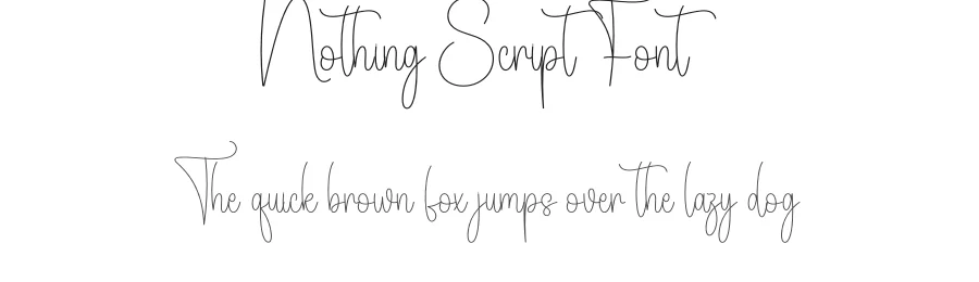 Nothing Script Font by creativeletter — Script Handwritten Font