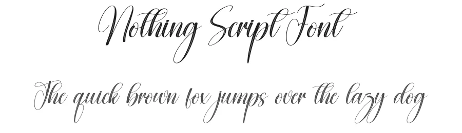 Nothing Script Font by creativeletter — Script Handwritten Font