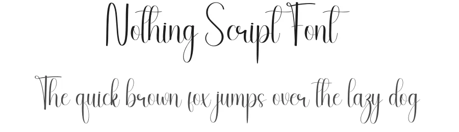 Nothing Script Font by creativeletter — Script Handwritten Font