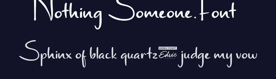 Nothing Someone Font by edricstudio — Display Font — thumbnail 2