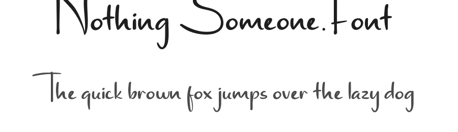 Nothing Someone Font by edricstudio — Display Font