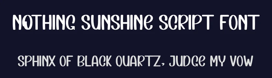 Nothing Sunshine Script Font by inermediaSTUDIO — Display Font — thumbnail 2