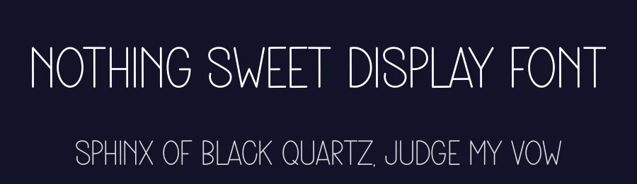 Nothing Sweet Display Font by freshtypeink — Display Font — thumbnail 2