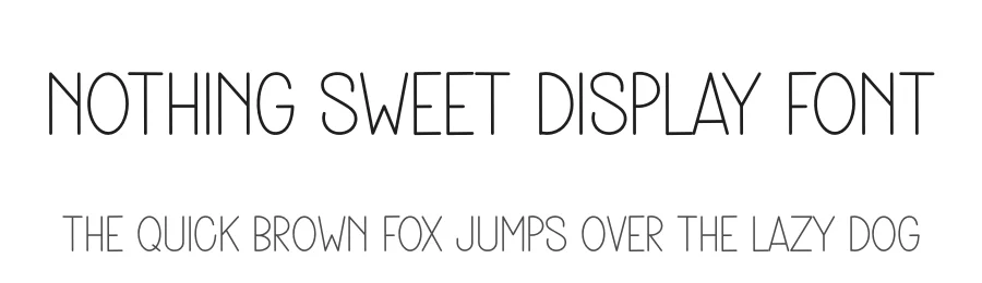 Nothing Sweet Display Font by freshtypeink — Display Font