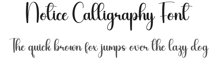 Notice Calligraphy Font by andikastudio — Script Handwritten Font