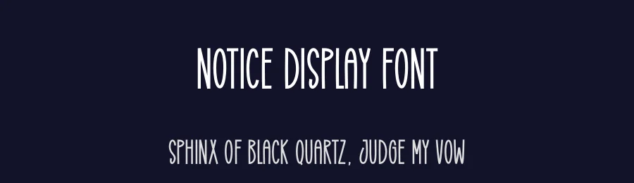 Notice Display Font by Wati Studio — Display Font — thumbnail 2