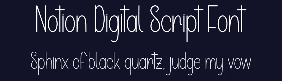 Notion Digital Script Font by andikastudio — Display Font — thumbnail 2