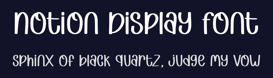 Notion Display Font by Craftedtype — Decorative Font — thumbnail 2