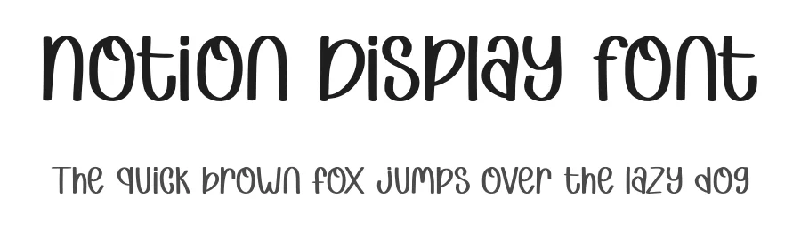 Notion Display Font by Craftedtype — Decorative Font