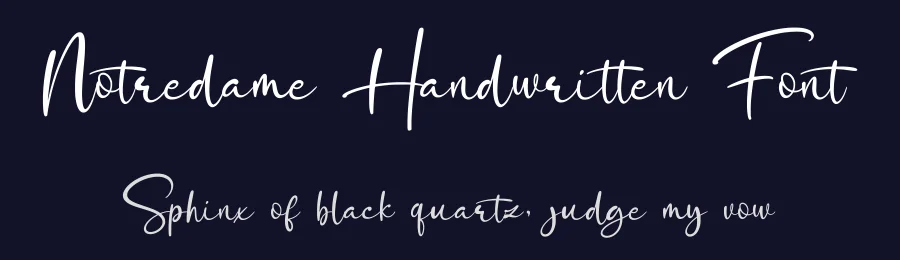 Notredame Handwritten Font by Basnistudio — Script Handwritten Font — thumbnail 2