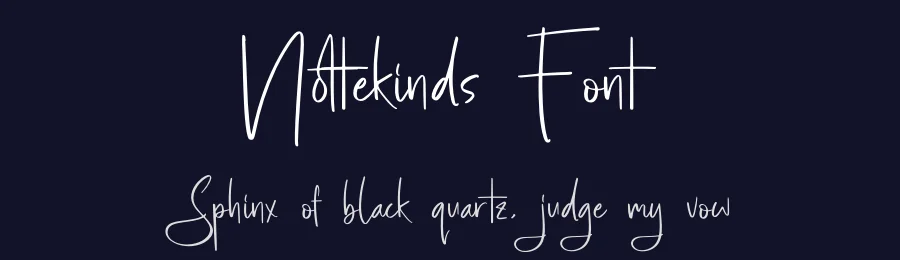 Nottekinds Font by glorytype — Script Handwritten Font — thumbnail 2