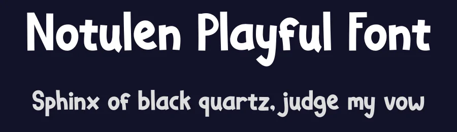 Notulen Playful Font by Tokokoo Studio — Display Font — thumbnail 2