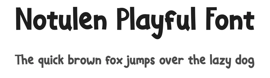 Notulen Playful Font by Tokokoo Studio — Display Font