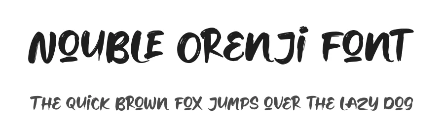Nouble Orenji Font by Denustudios — Script Handwritten Font