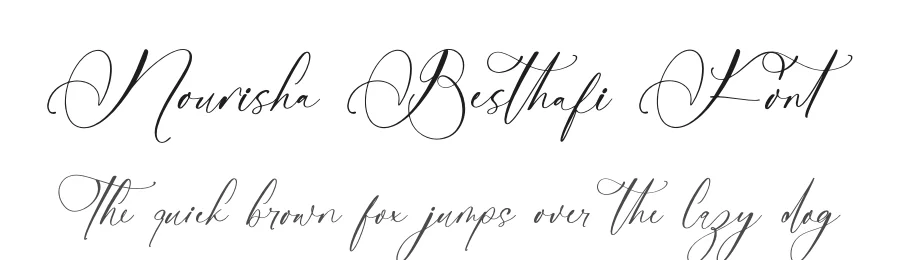 Nourisha Besthafi Font by stylishtype.co — Script Handwritten Font