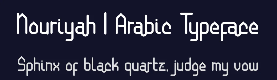 Nouriyah | Arabic Typeface by Denustudios — Display Font — thumbnail 2