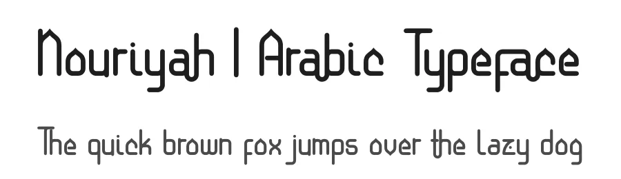 Nouriyah | Arabic Typeface by Denustudios — Display Font
