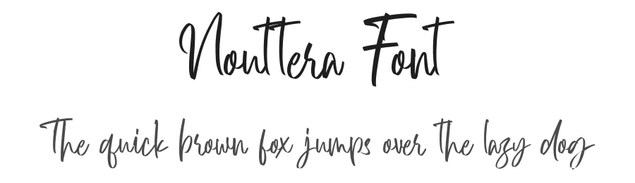 Nouttera Font by Lettermine — Script Handwritten Font