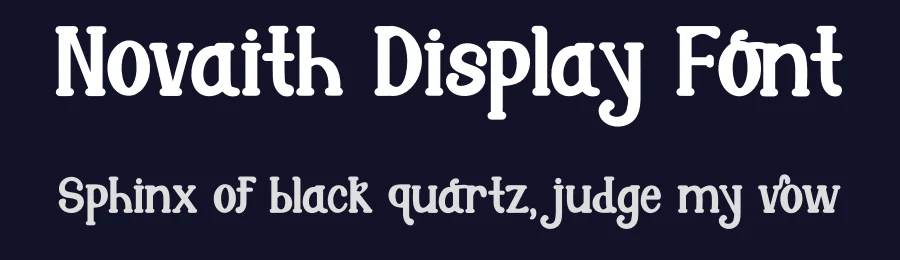 Novaith Display Font by Dhabee — Display Font — thumbnail 2