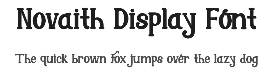 Novaith Display Font by Dhabee — Display Font