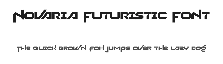 Novaria Futuristic Font by Lettercorner Studio — Display Font