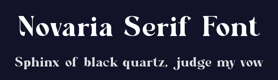 Novaria Serif Font by Slide Shoot Type — Sans Serif Font — thumbnail 2