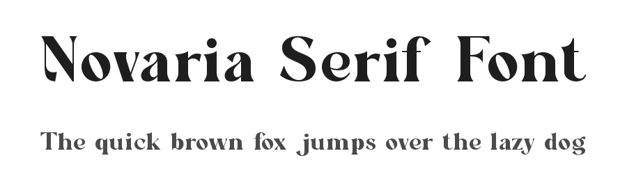 Novaria Serif Font by Slide Shoot Type — Sans Serif Font