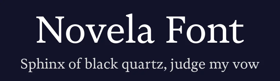 Novela Font by atipo — Serif Font — thumbnail 2