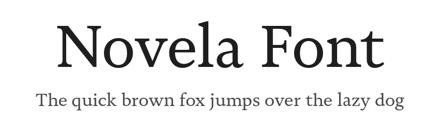 Novela Font by atipo — Serif Font