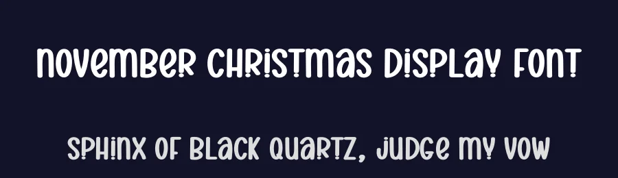 November Christmas Display Font by andikastudio — Display Font — thumbnail 2