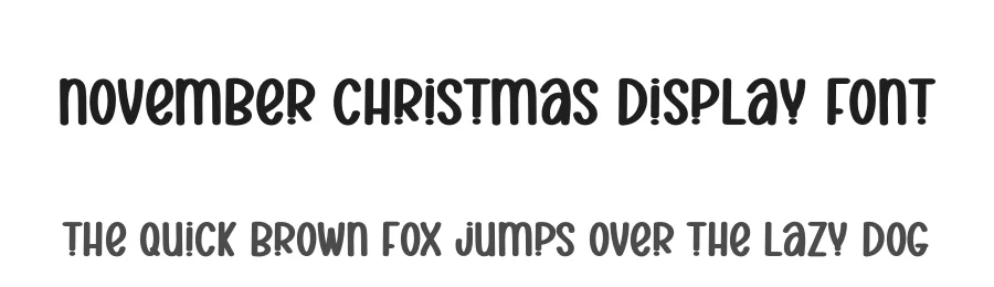 November Christmas Display Font by andikastudio — Display Font