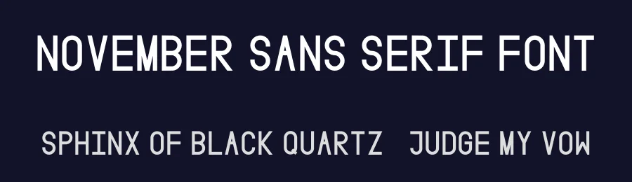 November Sans Serif Font by Mackenzie Davenport — Sans Serif Font — thumbnail 2