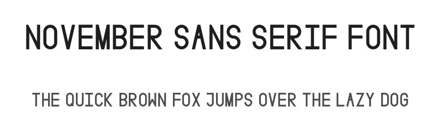 November Sans Serif Font by Mackenzie Davenport — Sans Serif Font
